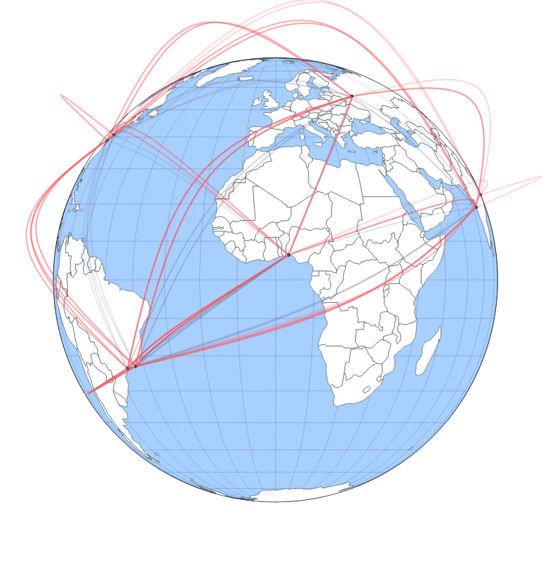 GeoSpline - draggable-globe
